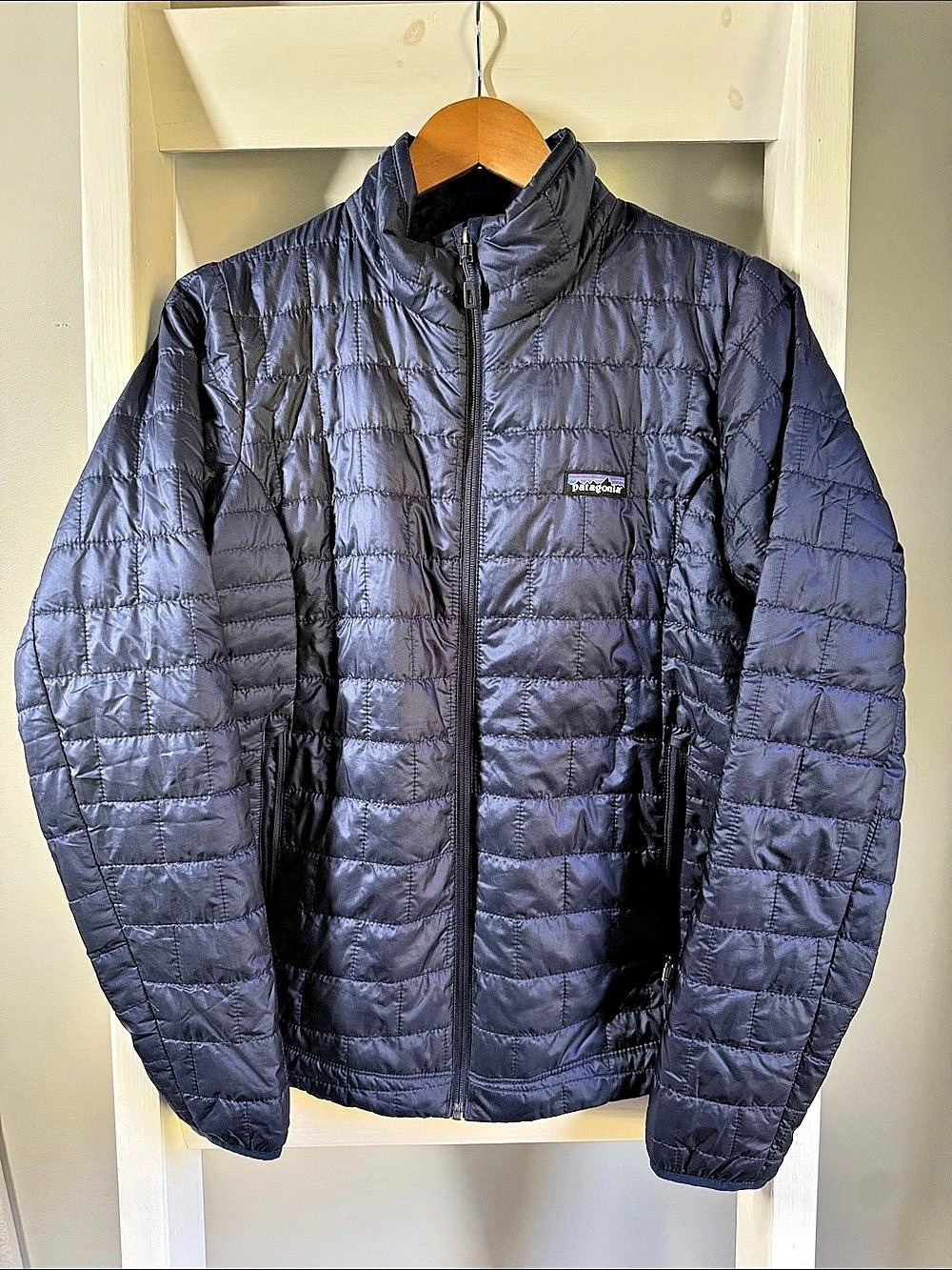 Patagonia Nano Puff Jacket Quilted Puffer Blue Medium